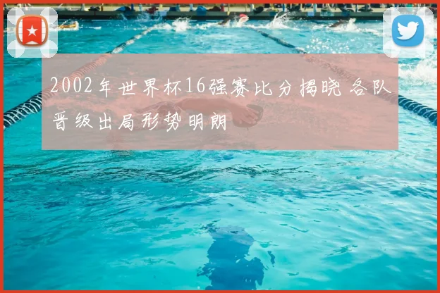2002年世界杯16强赛比分揭晓 各队晋级出局形势明朗