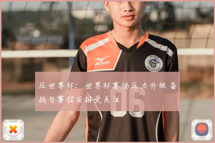 压世界杯：世界杯赛场压力升级 备战与赛程安排受关注